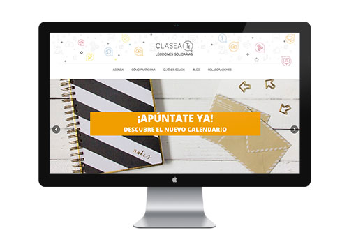 Claseate - Diseño y maquetación web